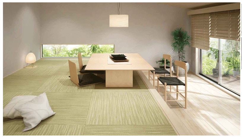 「穂波」「小波」ダイケン和紙畳・拡大一覧 「井上製畳所」